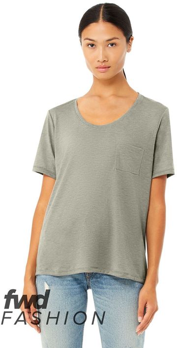 Bella + Canvas FWD Fashion Ladies' Flowy Pocket T-Shirt